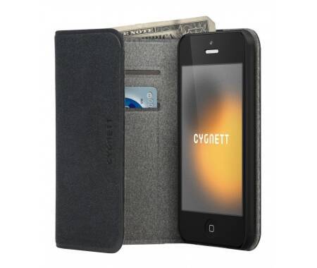 Etui do iPhone 5/5s/SE Cygnett Flip Wallet - czarne