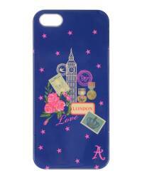 Etui do iPhone 5/5s/SE Accessorize London - granatowe - zdjęcie 1