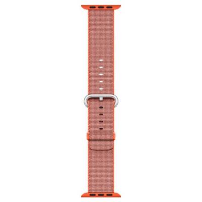 Outlet Pasek do Apple Watach 42 z plecionego nylonu - pomarańczowy  - zdjęcie 1