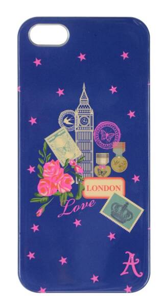 Etui do iPhone 5/5s/SE Accessorize London - granatowe - zdjęcie 1