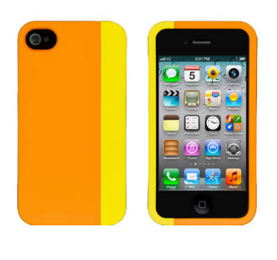 Etui do iPhone 4/4S XtremeMac Microshield Slice - pomarańczowo-żółte - zdjęcie 1