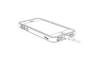 Etui do iPhone 5/5S/SE Elago S5 Bumper - czerwone - zdjęcie 4