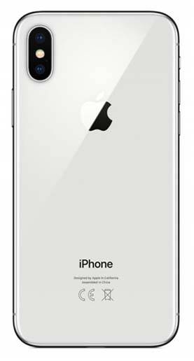 Apple iPhone X 64GB srebrny MQAD2PL/A tył - zdjęcie 2