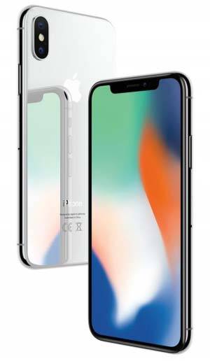 Apple iPhone X 64GB srebrny MQAD2PL/A przód - zdjęcie 4